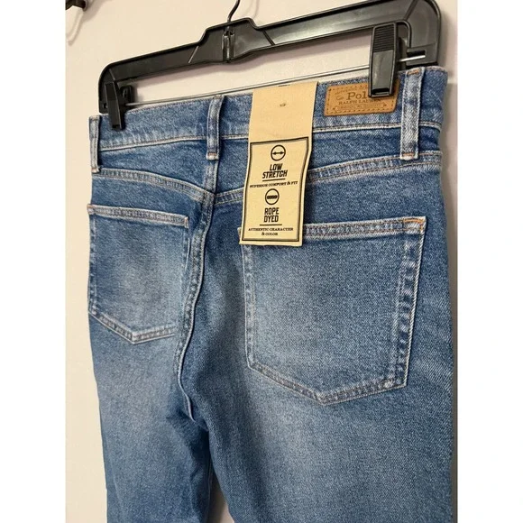 Ralph Lauren Women High Rise Skinny Jeans Ankle Medium Wash Raw Hem Size 28 - Picture 4 of 8